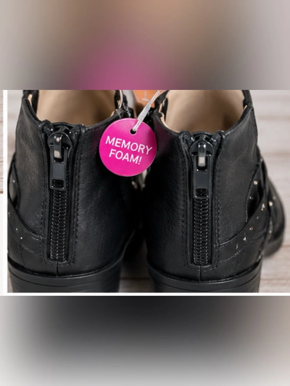 NEW SOHO Girls Big Kid 4 / Women’s 5.5 Studded Ankle Booties